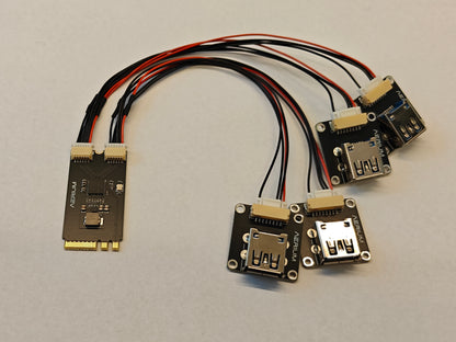 Connexa - M.2 Key A/E USB2.0 Hub